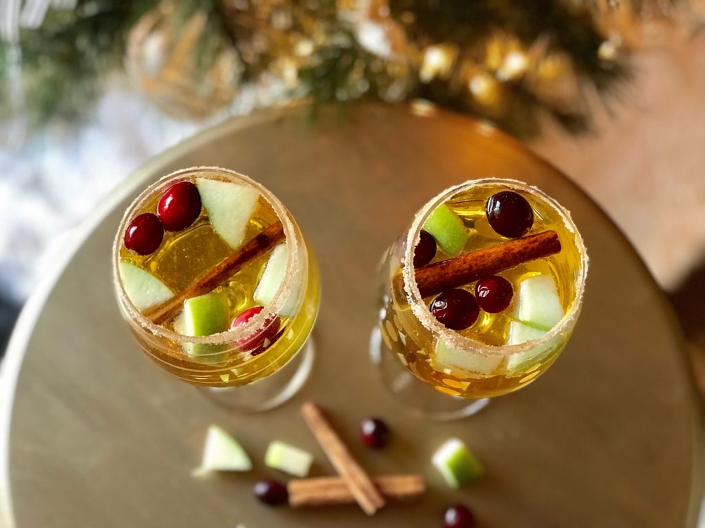 Sparkling Cider Cocktail and Mocktail Recipe