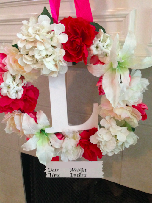 Floral Hospital Door Hanger