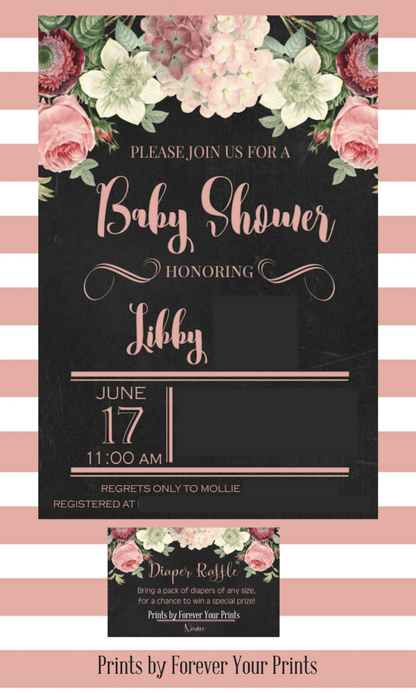 Baby Shower INvitations by Forever Your Prints