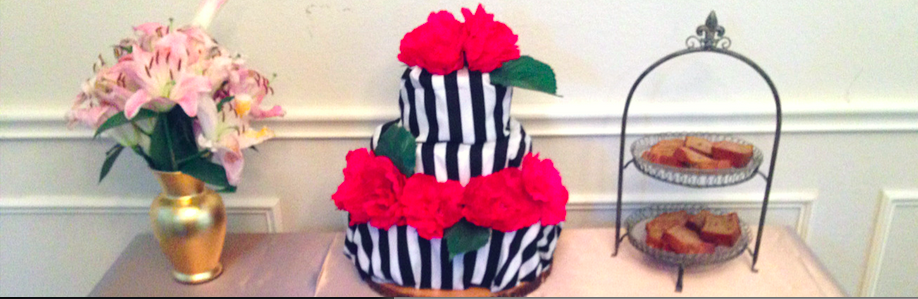 Diaper Cake Floral Baby Shower