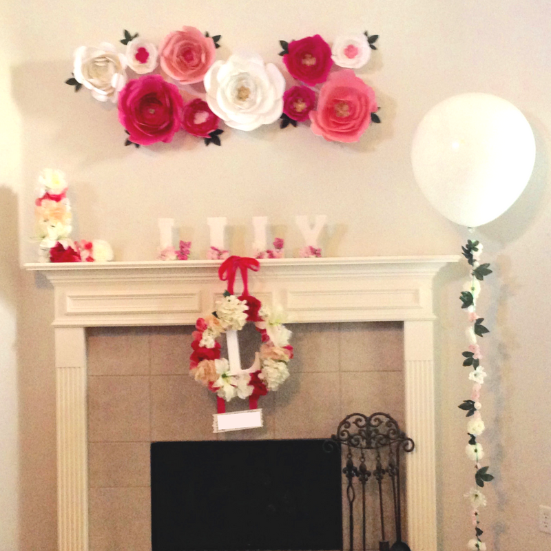Floral Baby Shower Decor Crafts