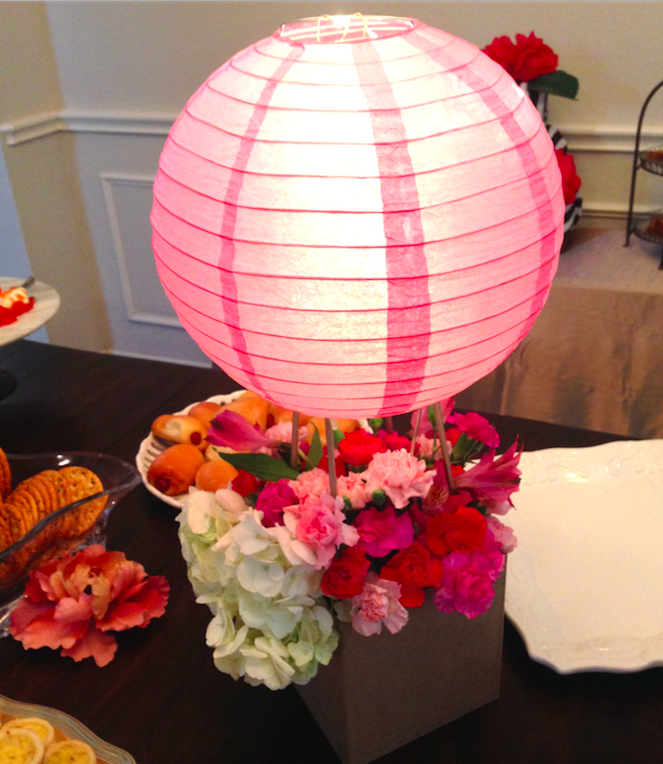 Hot Air Balloon Floral Centerpiece
