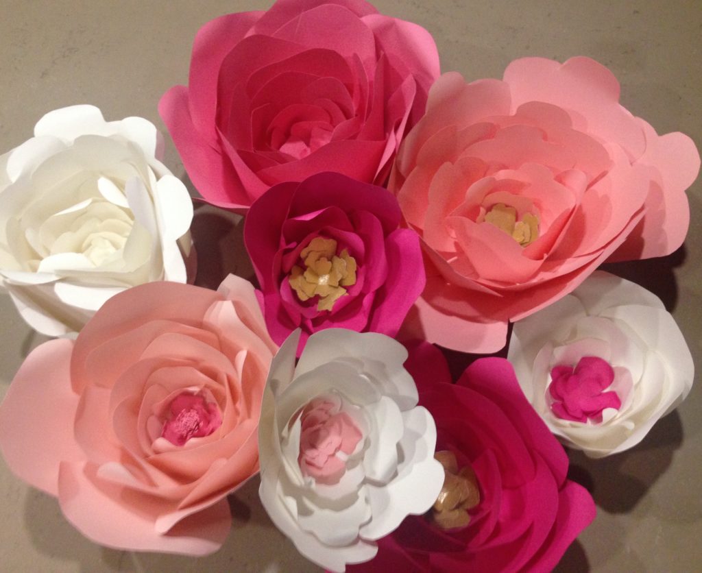 Paper Flower Baby Shower Decor