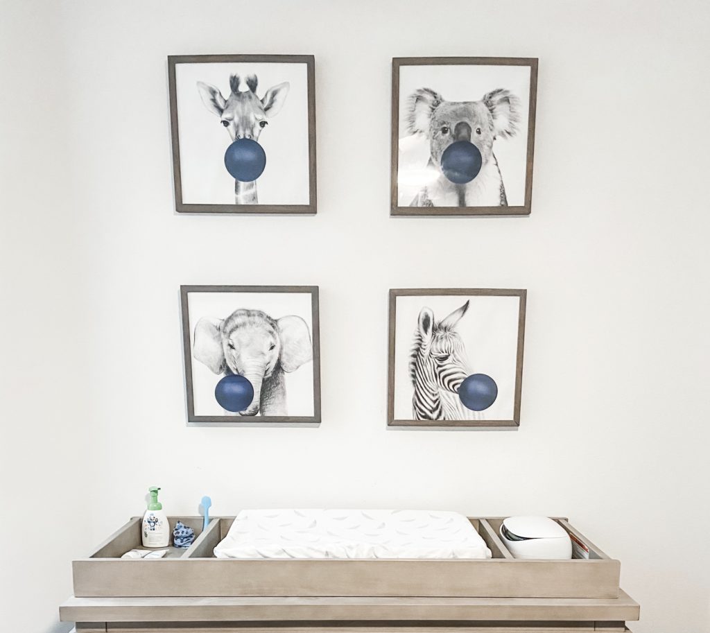 Safari Animal Prints Boy's Nursery Decor