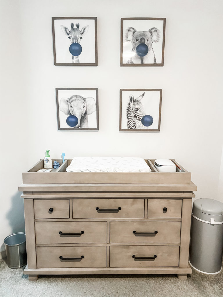 Safari Themed Nursery Changing Table and Dresser
