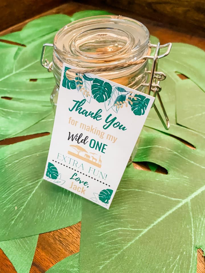 WILD ONE SAFARI PARTY FAVORS